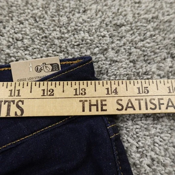 NEW Levis Jeans Womens 27 Blue Denim Pants 725 High Rise Boot Stretch Western - Picture 6 of 15